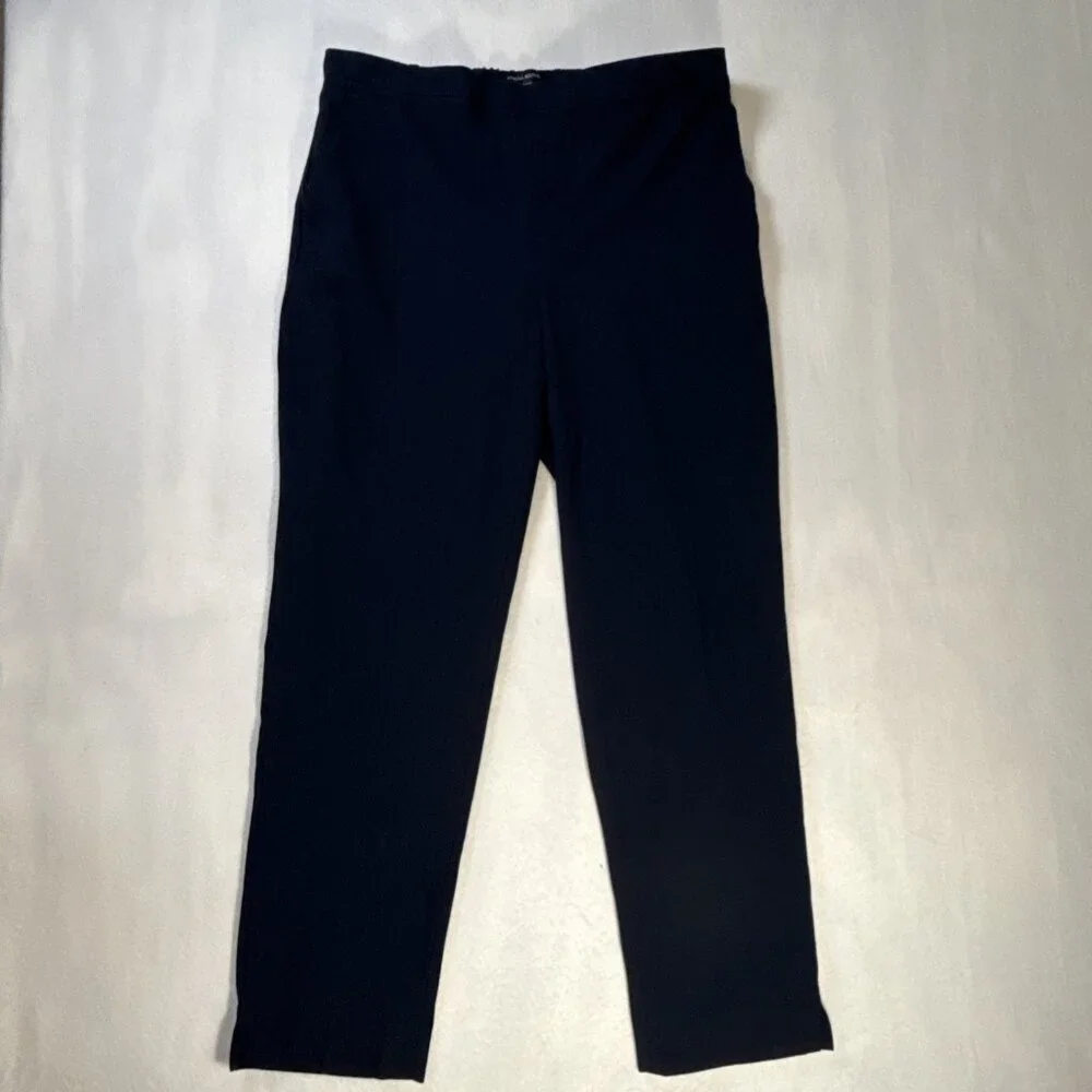 Banana Republic Womens‎ Hayden Pull On Pants size 8 Navy Blue With Pockets